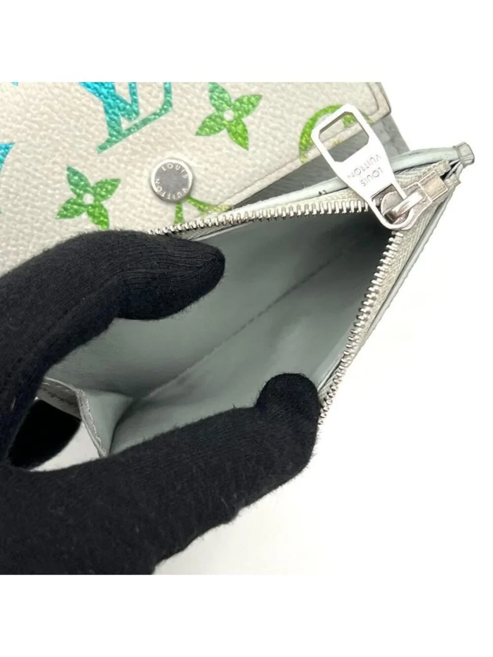 Louis Vuitton Monogram Victor Wallet Trifold Iridescent
